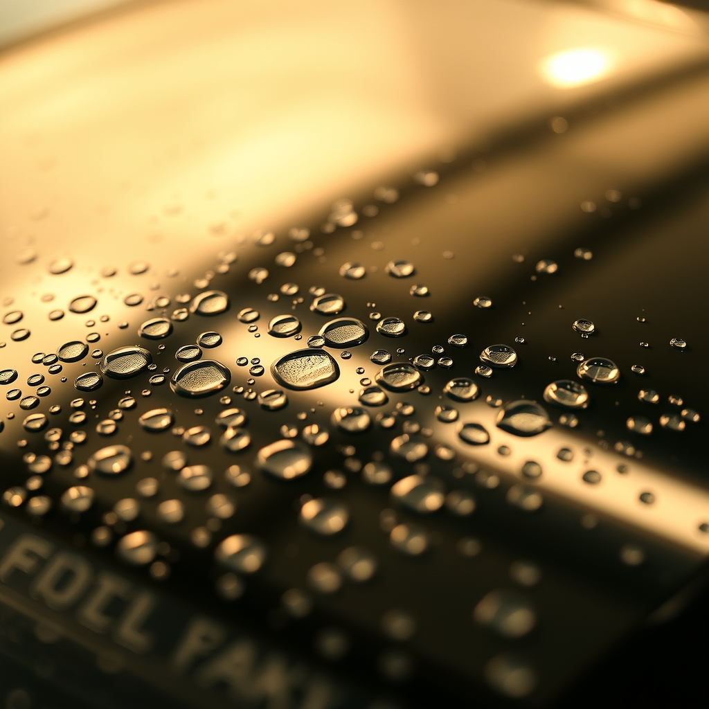 Water beading tightly on ceramic-coated paint